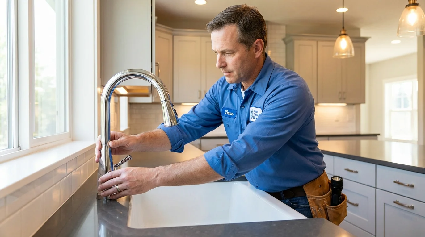 Kitchen faucet installation by Johns Plumbing LLC in Stayton