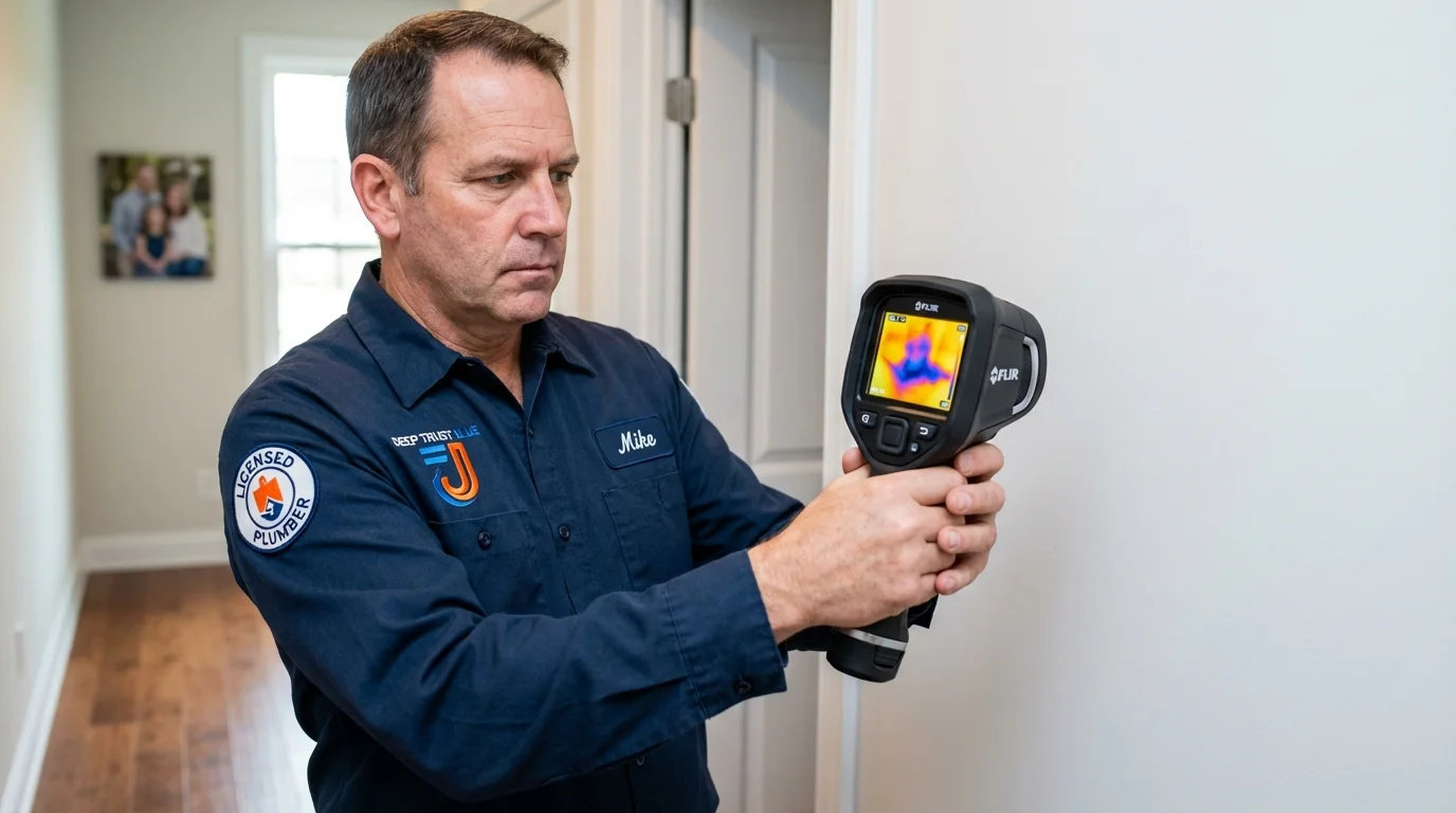 Thermal imaging leak detection by Johns Plumbing LLC in Stayton